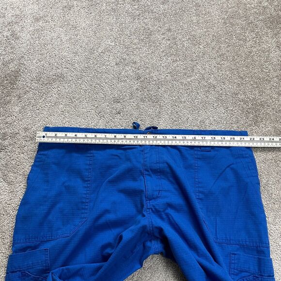 Carhartt Scrub Casual Pants Mens 2XL Royal Blue Straight Leg Elastic Waist 43x27 - Picture 6 of 13